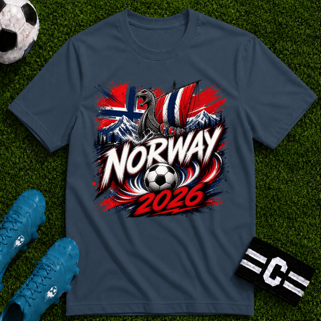 Norway 2026 World Cup Graphic T-Shirt - soccer fan t-shirt | GoalRush Studio