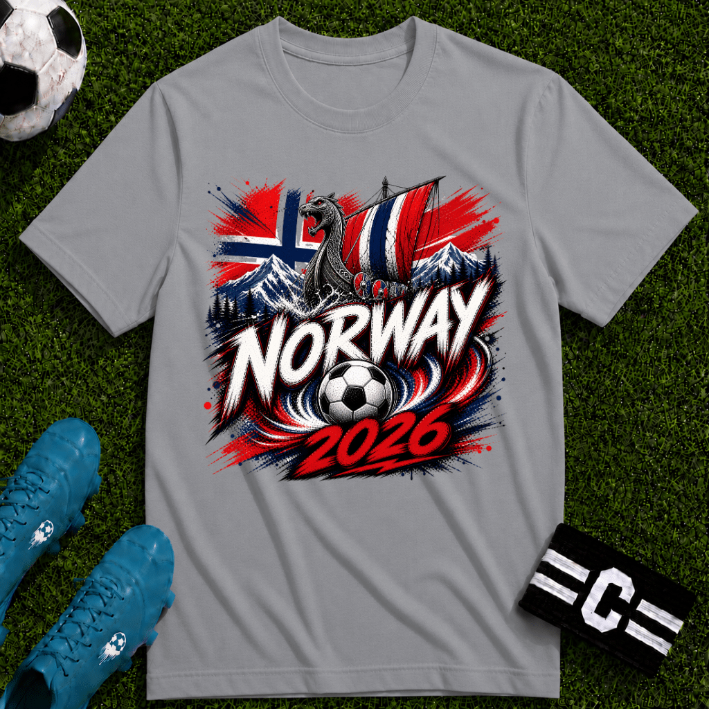 Norway 2026 World Cup Graphic T-Shirt - soccer fan t-shirt | GoalRush Studio