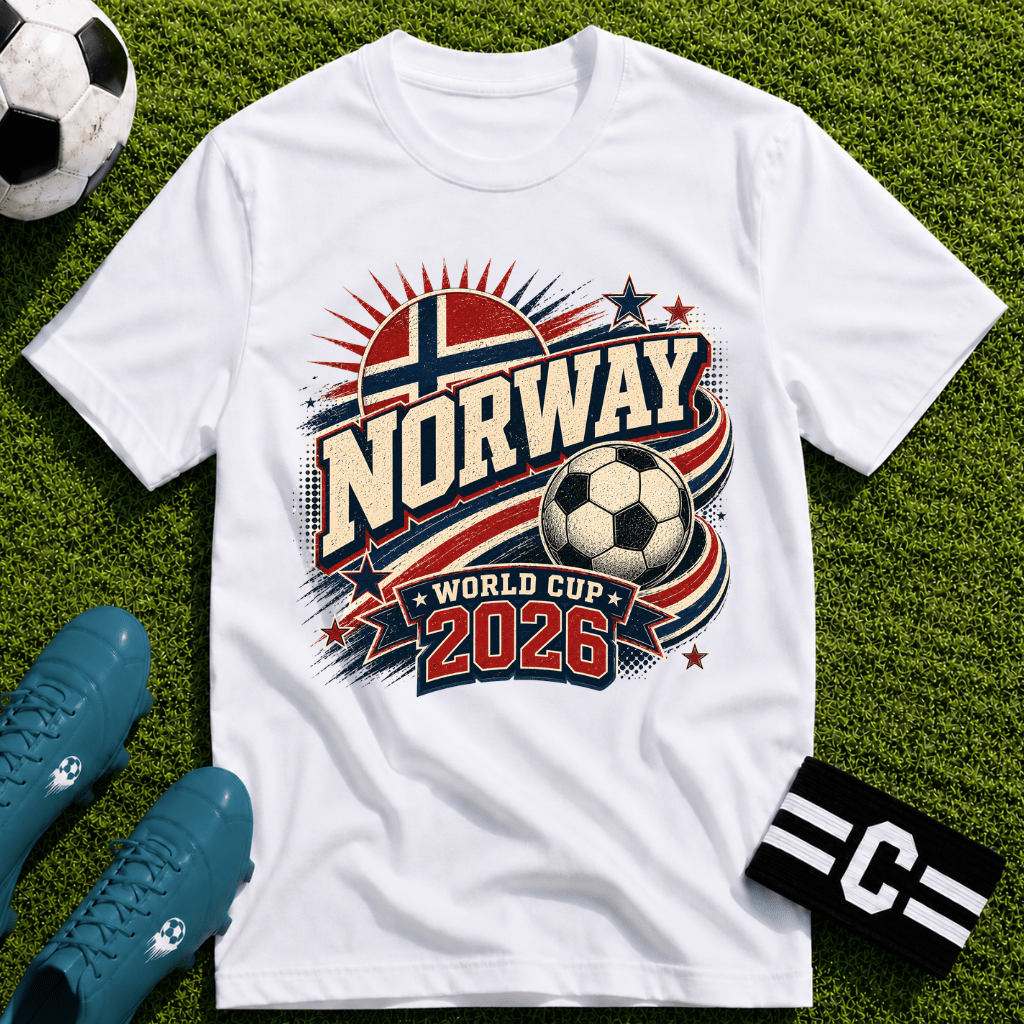 Norway 2026 World Cup Retro T-Shirt - soccer fan t-shirt | GoalRush Studio