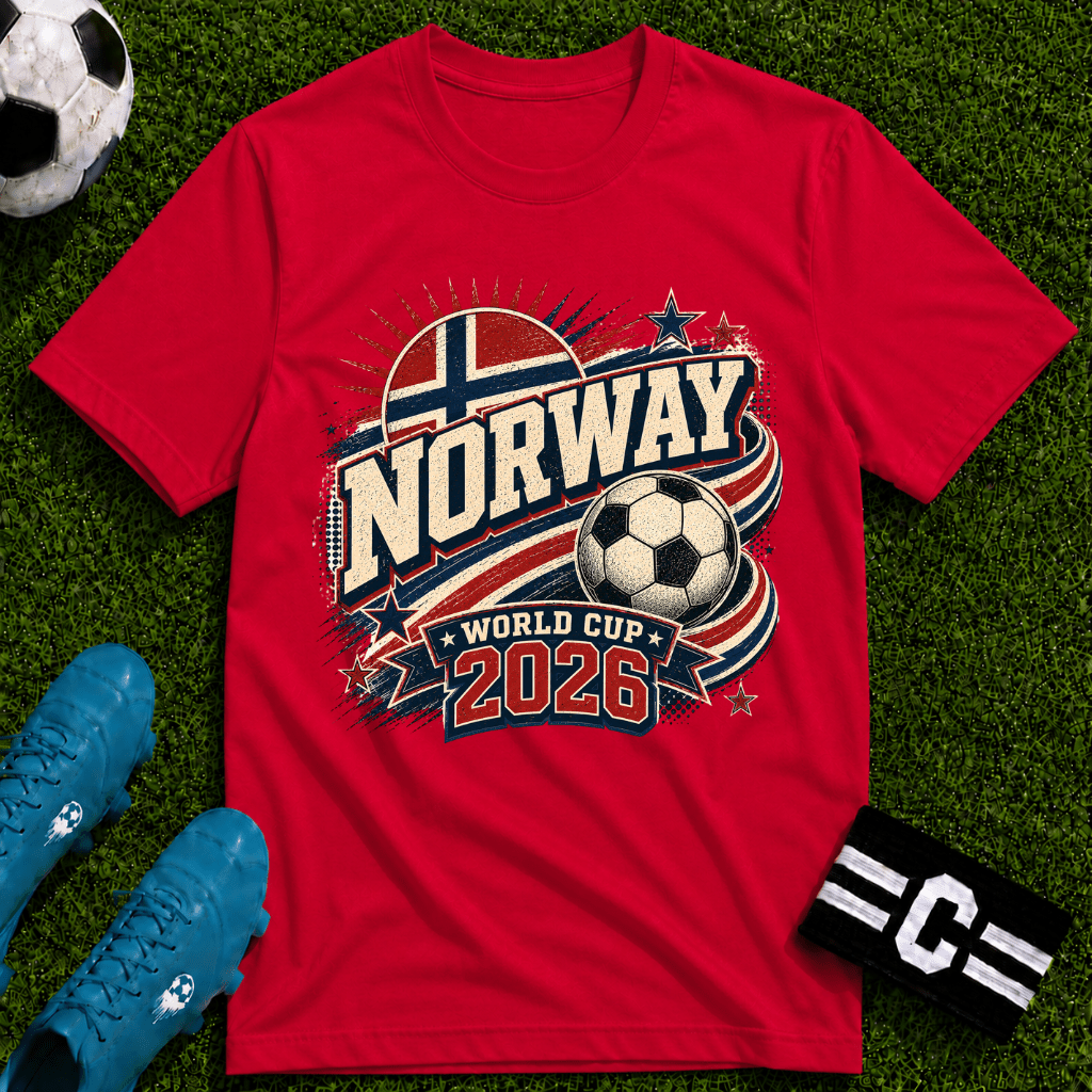 Norway 2026 World Cup Retro T-Shirt - soccer fan t-shirt | GoalRush Studio