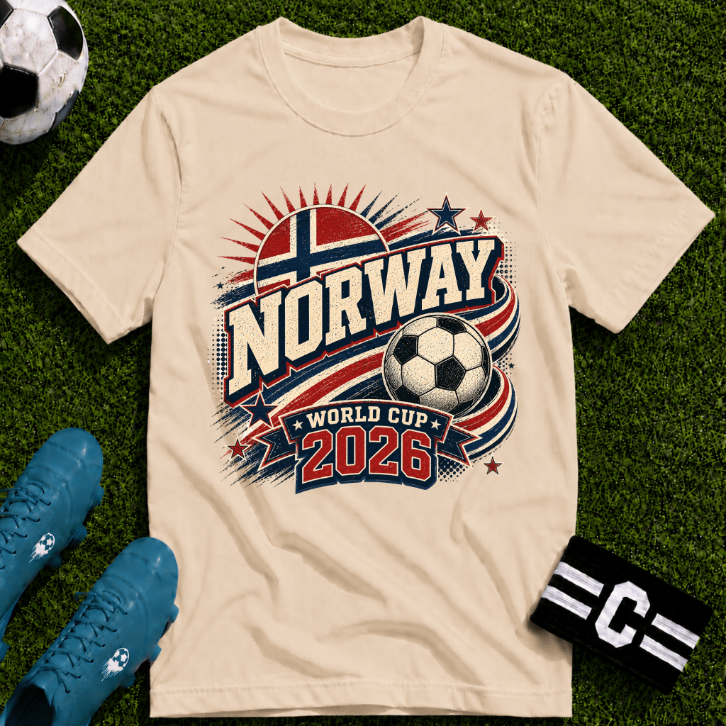 Norway 2026 World Cup Retro T-Shirt - soccer fan t-shirt | GoalRush Studio
