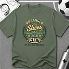 Orange Slices Social Club Funny Soccer T-Shirt - soccer fan t-shirt | GoalRush Studio