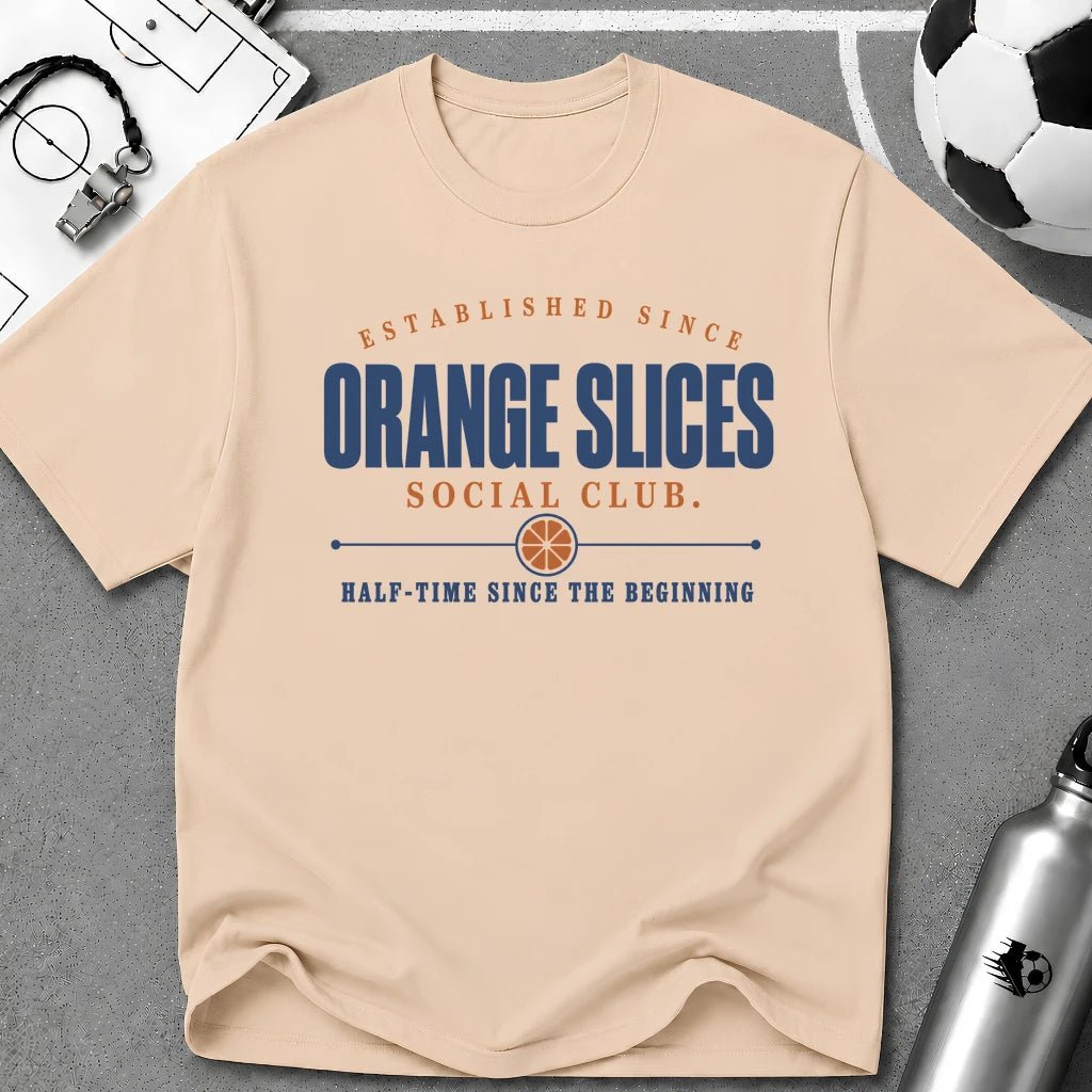 Orange Slices Social Club T-Shirt - soccer fan t-shirt | GoalRush Studio