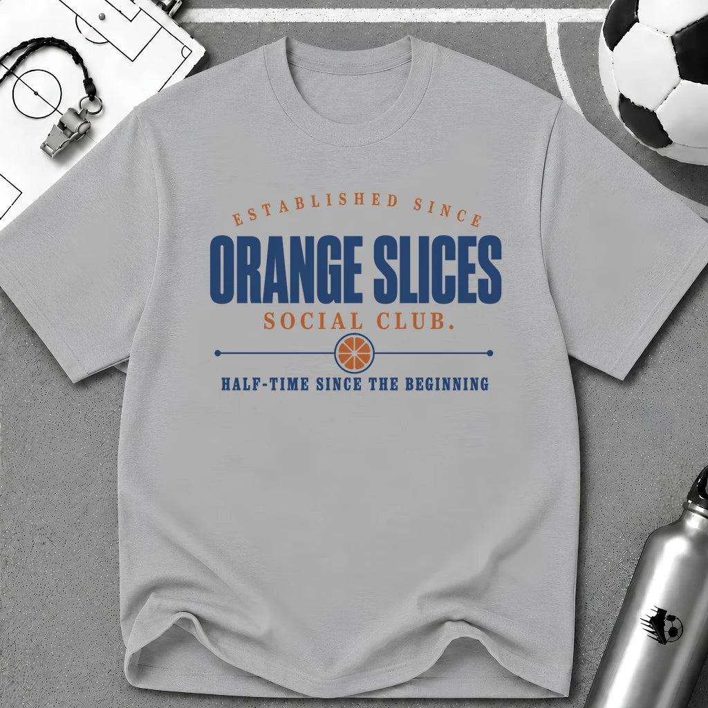 Orange Slices Social Club T-Shirt - soccer fan t-shirt | GoalRush Studio