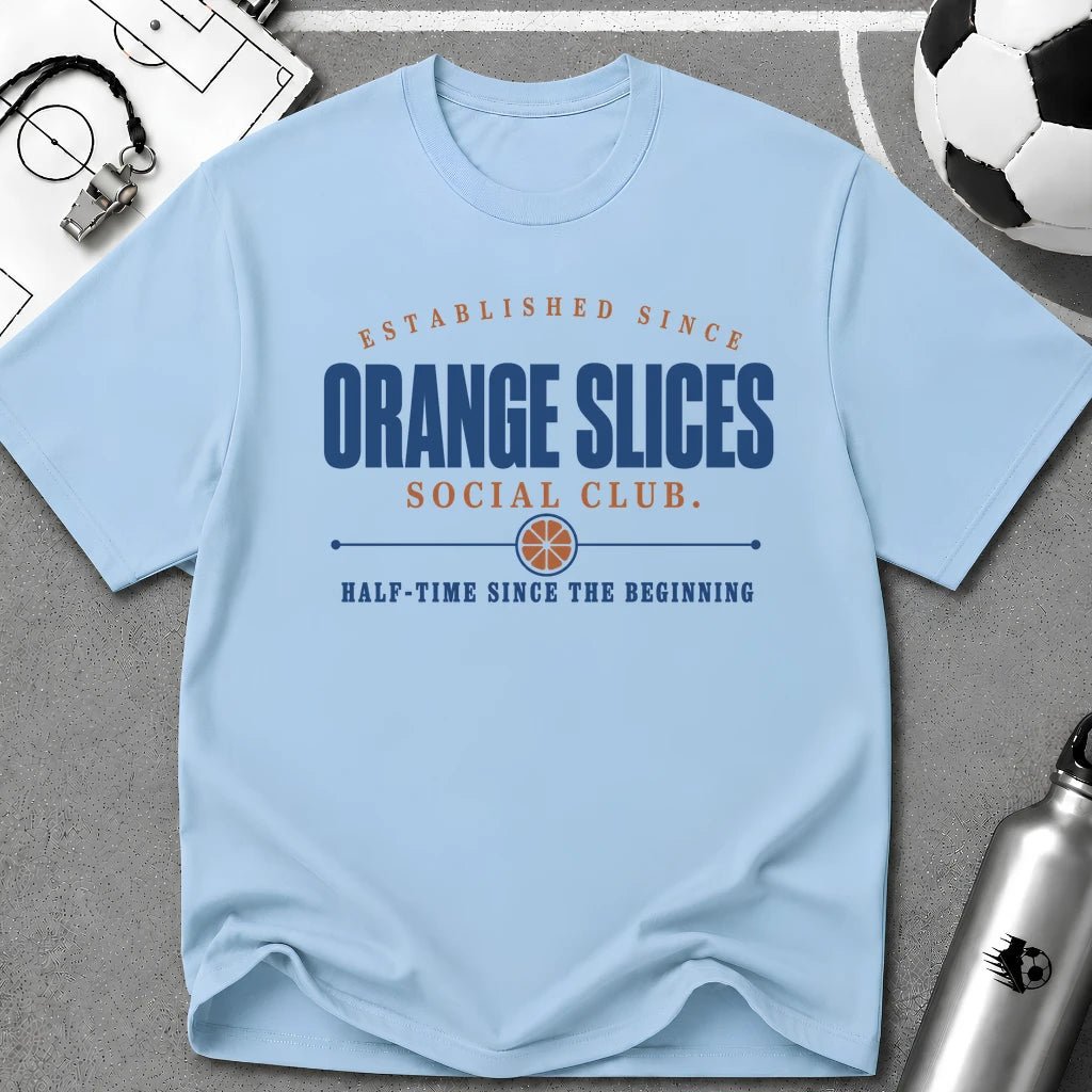 Orange Slices Social Club T-Shirt - soccer fan t-shirt | GoalRush Studio