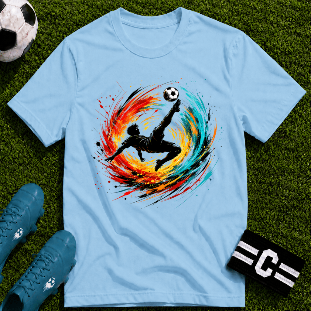 Overhead Kick Football T-Shirt - soccer fan t-shirt | GoalRush Studio