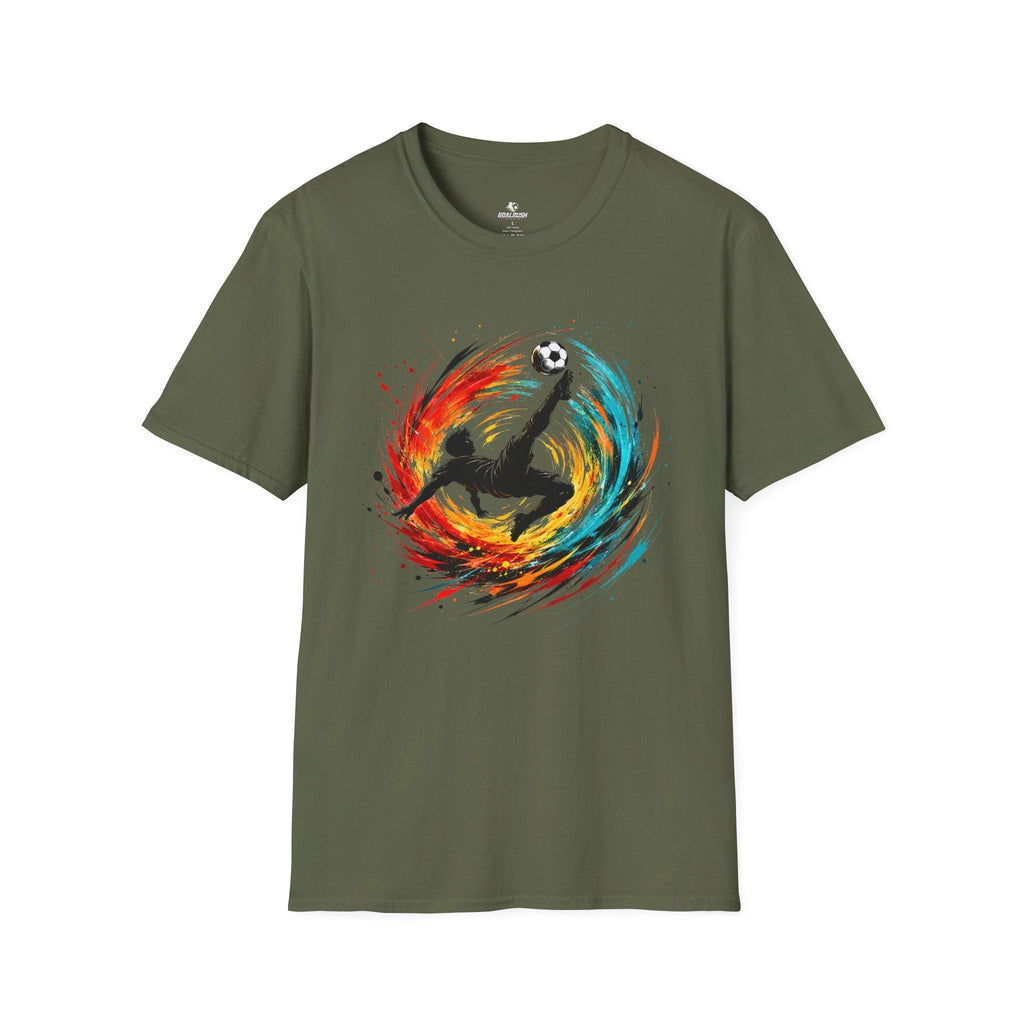 Overhead Kick Football T-Shirt - soccer fan t-shirt | GoalRush Studio
