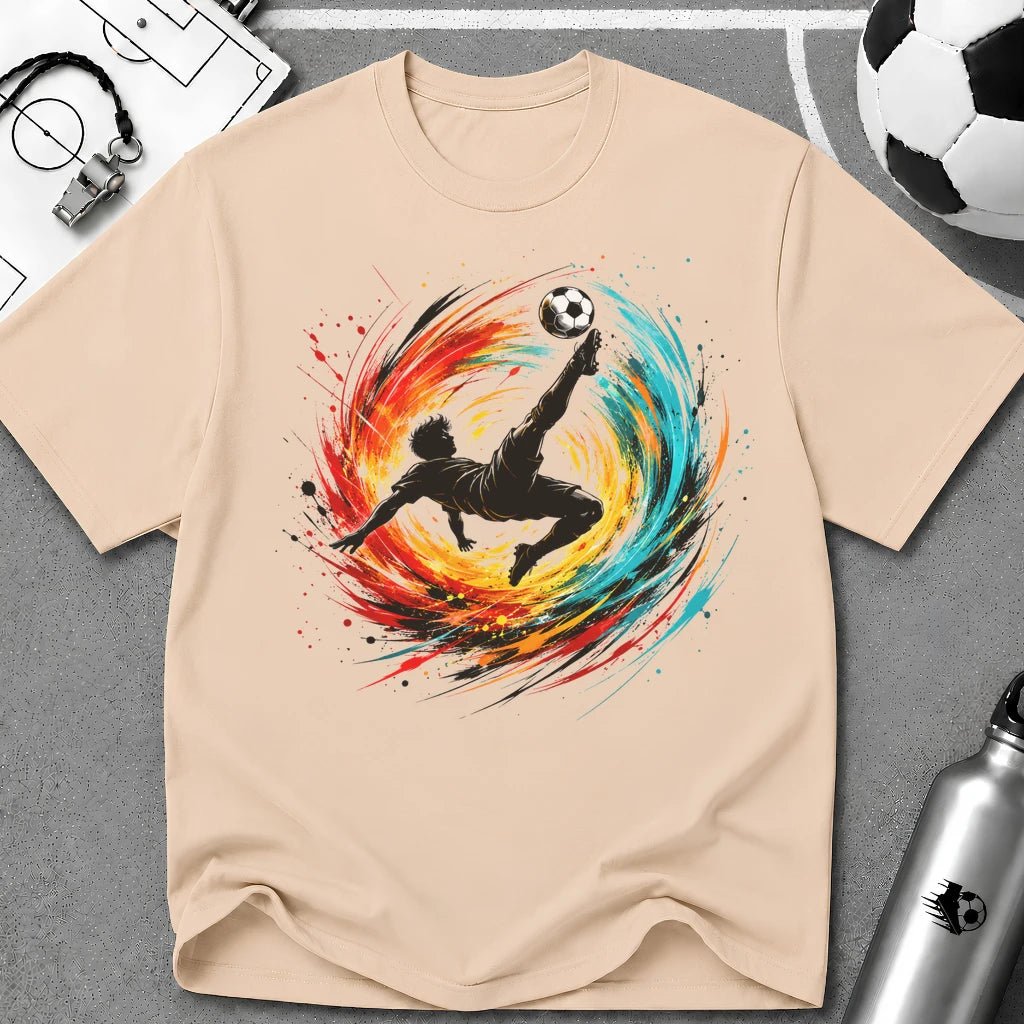 Overhead Kick Football T-Shirt - soccer fan t-shirt | GoalRush Studio