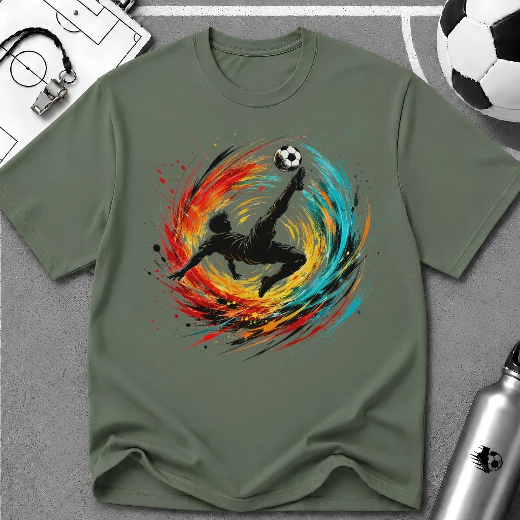 Overhead Kick Football T-Shirt - soccer fan t-shirt | GoalRush Studio