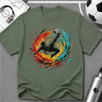 Overhead Kick Football T-Shirt - soccer fan t-shirt | GoalRush Studio