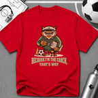 Owl - Because I'm The Coach That's Why Funny Soccer T-Shirt - soccer fan t-shirt | GoalRush Studio