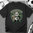 Panda - Fueled By Coffee & Questionable Ref Calls T-Shirt - soccer fan t-shirt | GoalRush Studio