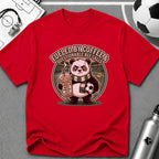 Panda - Fueled By Coffee & Questionable Ref Calls T-Shirt - soccer fan t-shirt | GoalRush Studio