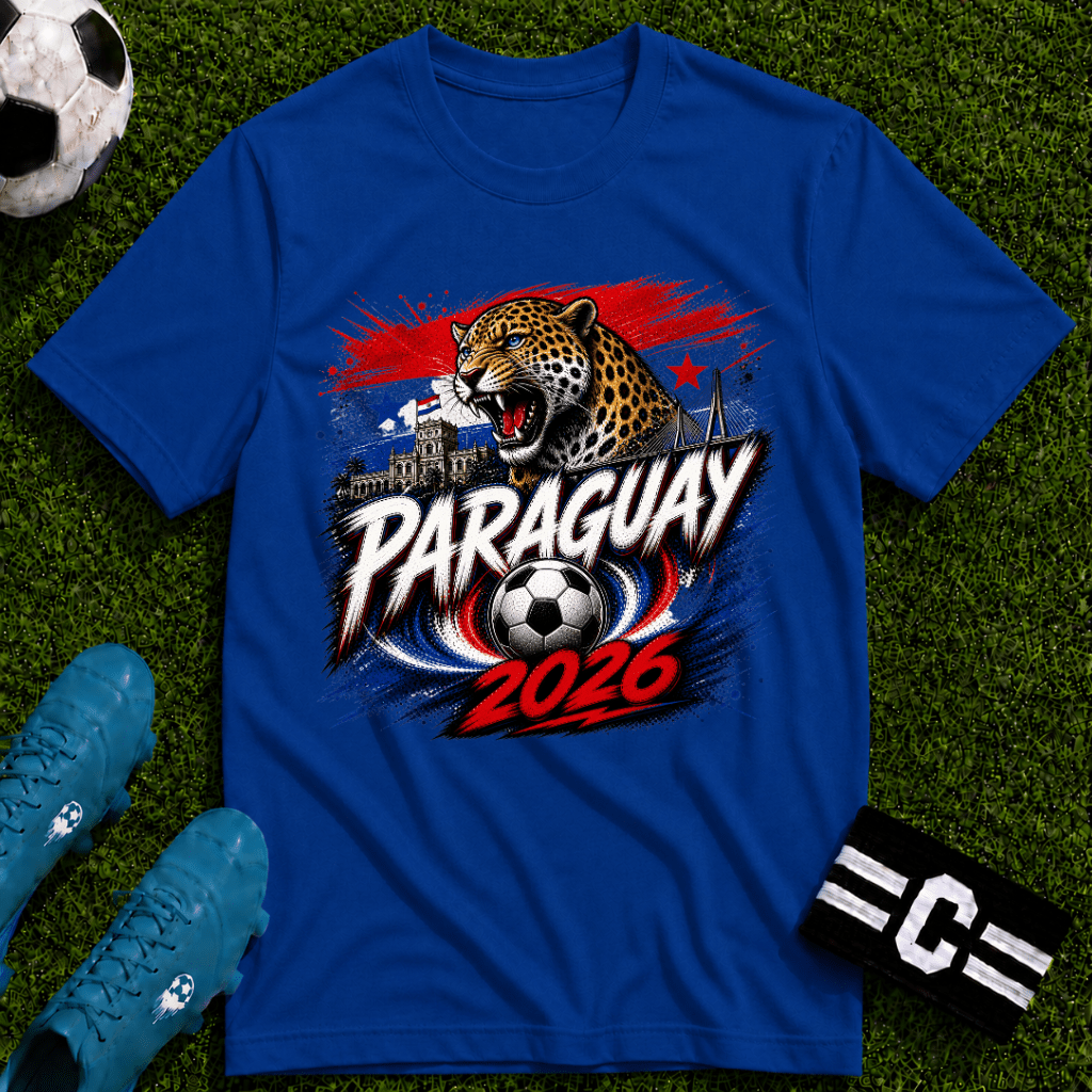 Paraguay 2026 World Cup Graphic T-Shirt - soccer fan t-shirt | GoalRush Studio