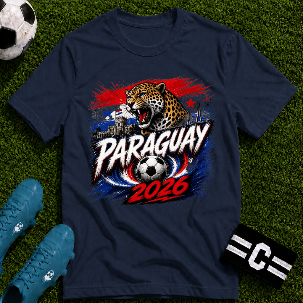 Paraguay 2026 World Cup Graphic T-Shirt - soccer fan t-shirt | GoalRush Studio