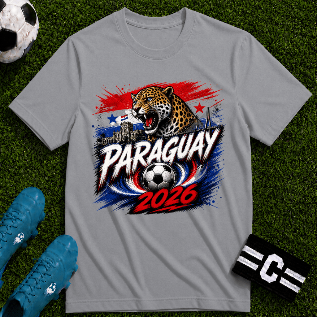 Paraguay 2026 World Cup Graphic T-Shirt - soccer fan t-shirt | GoalRush Studio