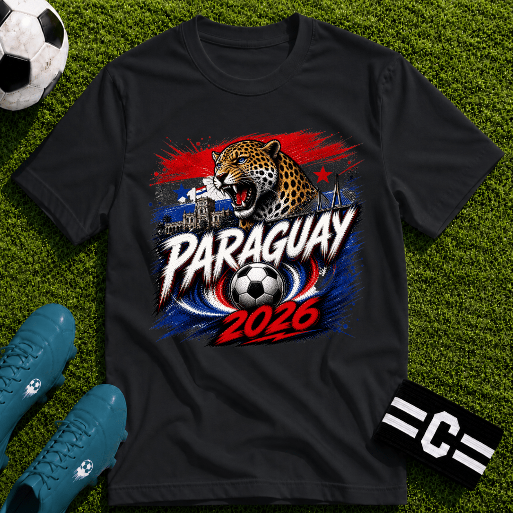 Paraguay 2026 World Cup Graphic T-Shirt - soccer fan t-shirt | GoalRush Studio