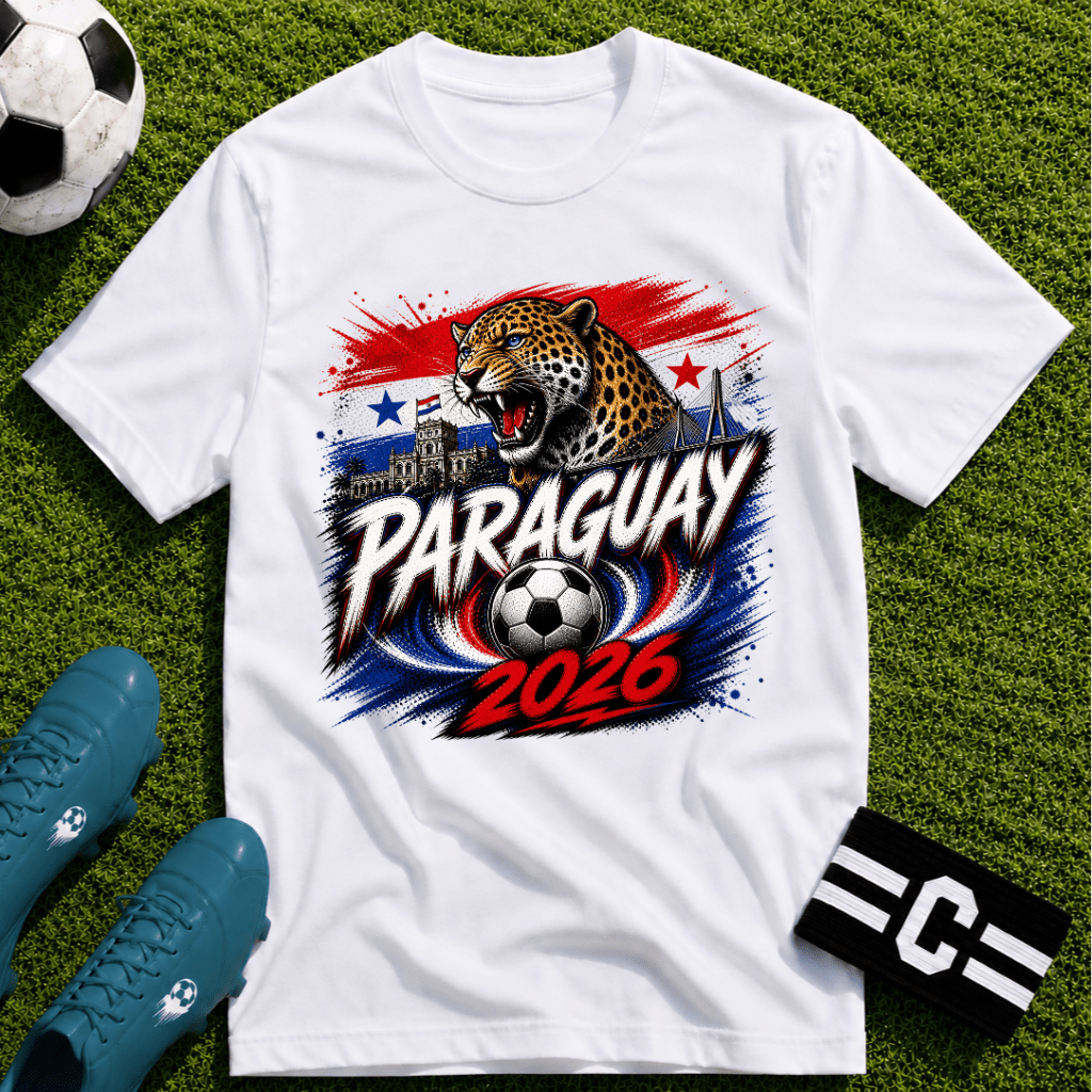 Paraguay 2026 World Cup Graphic T-Shirt - soccer fan t-shirt | GoalRush Studio
