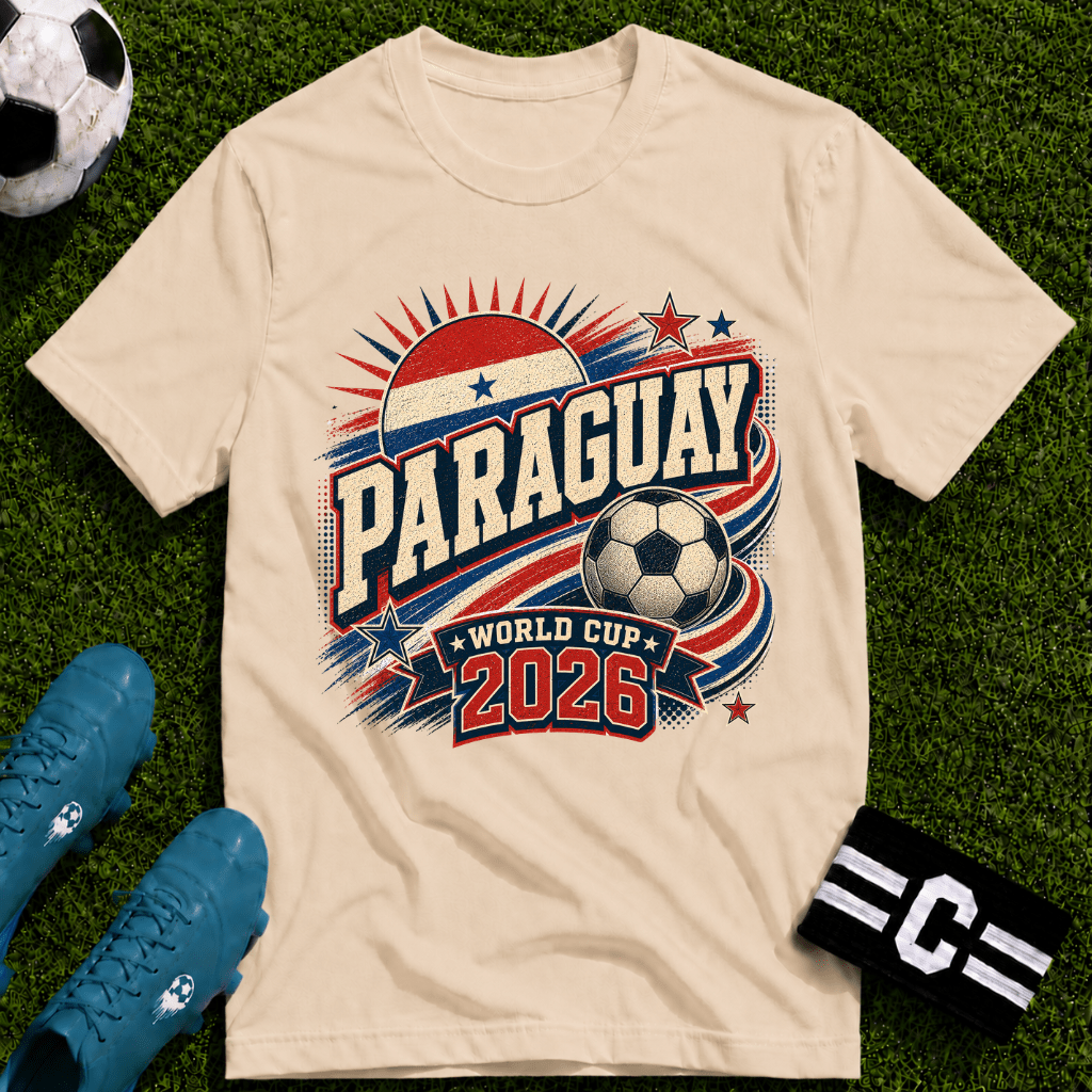 Paraguay 2026 World Cup Retro T-Shirt - soccer fan t-shirt | GoalRush Studio