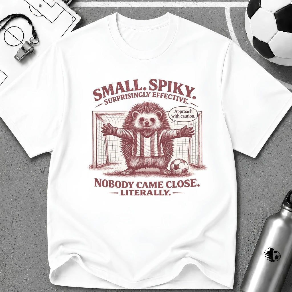 Porcupine - Small, Spiky & Surprisingly Effective T‑Shirt - soccer fan t-shirt | GoalRush Studio