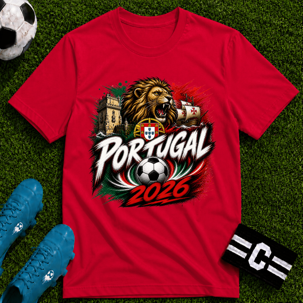 Portugal 2026 World Cup Graphic T-Shirt - soccer fan t-shirt | GoalRush Studio