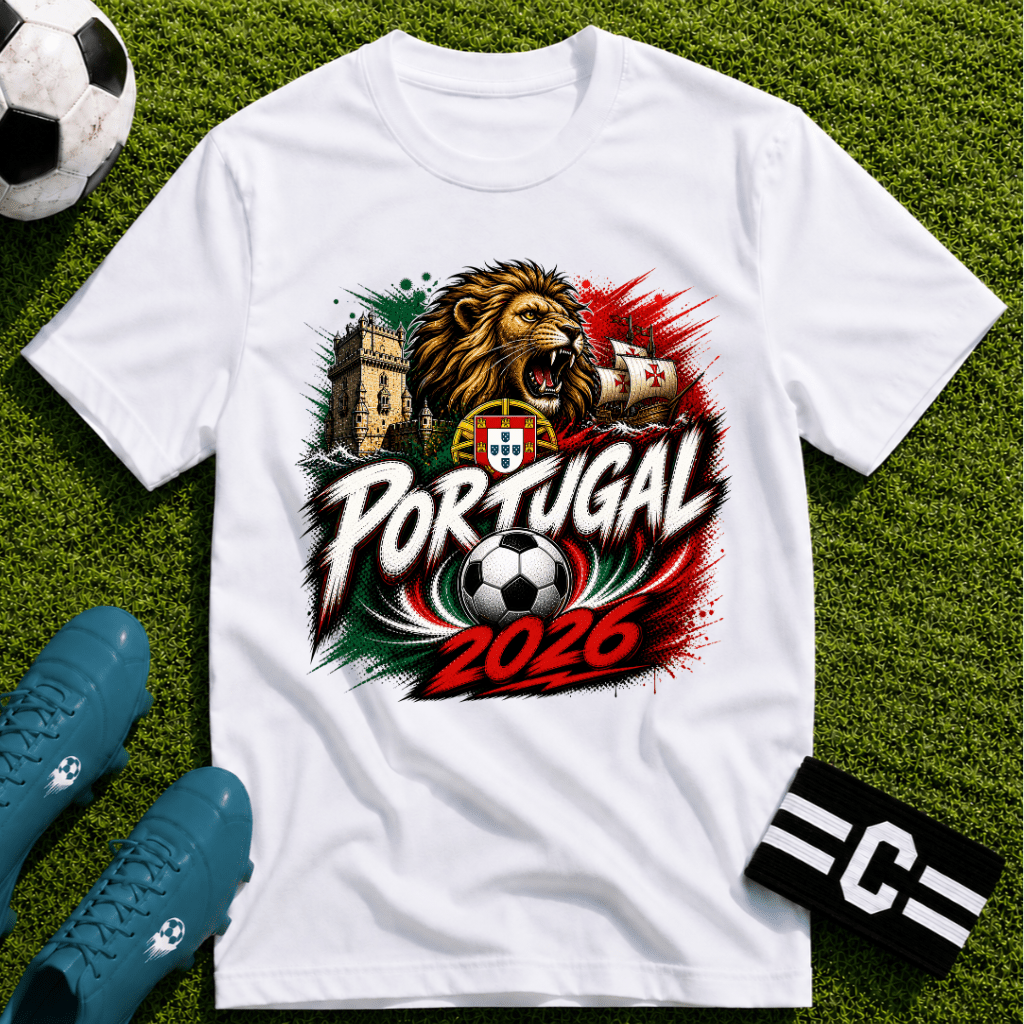 Portugal 2026 World Cup Graphic T-Shirt - soccer fan t-shirt | GoalRush Studio