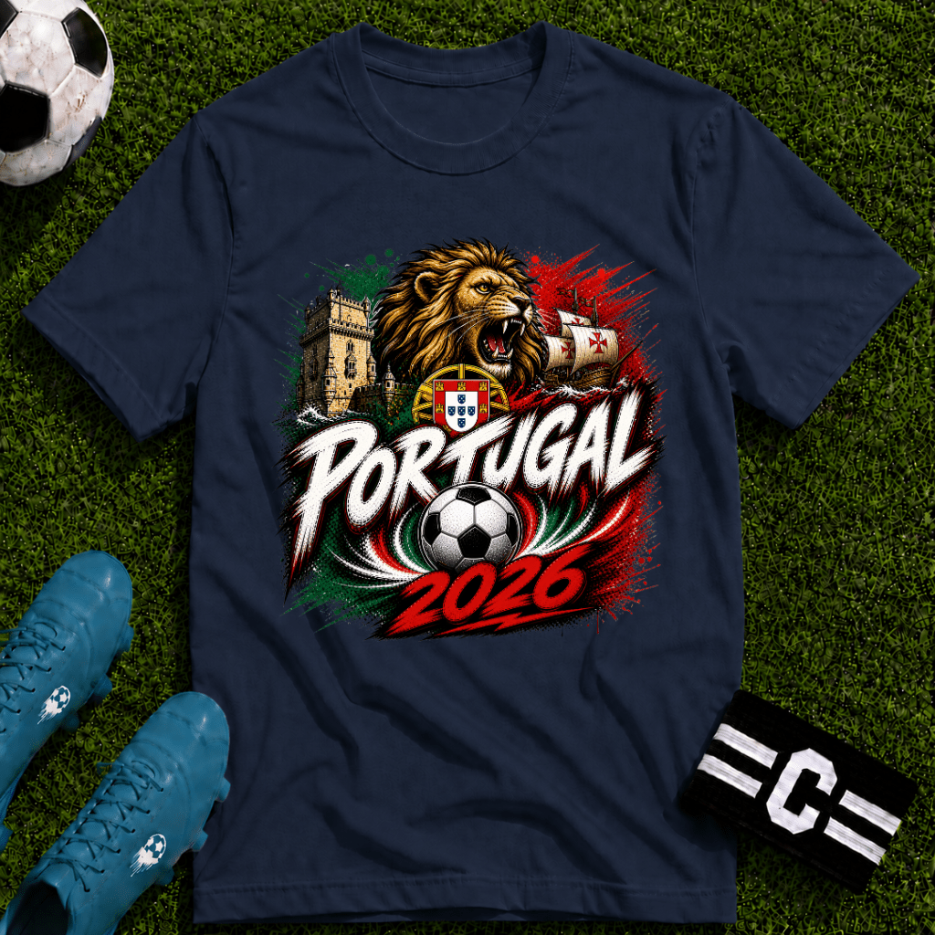 Portugal 2026 World Cup Graphic T-Shirt - soccer fan t-shirt | GoalRush Studio