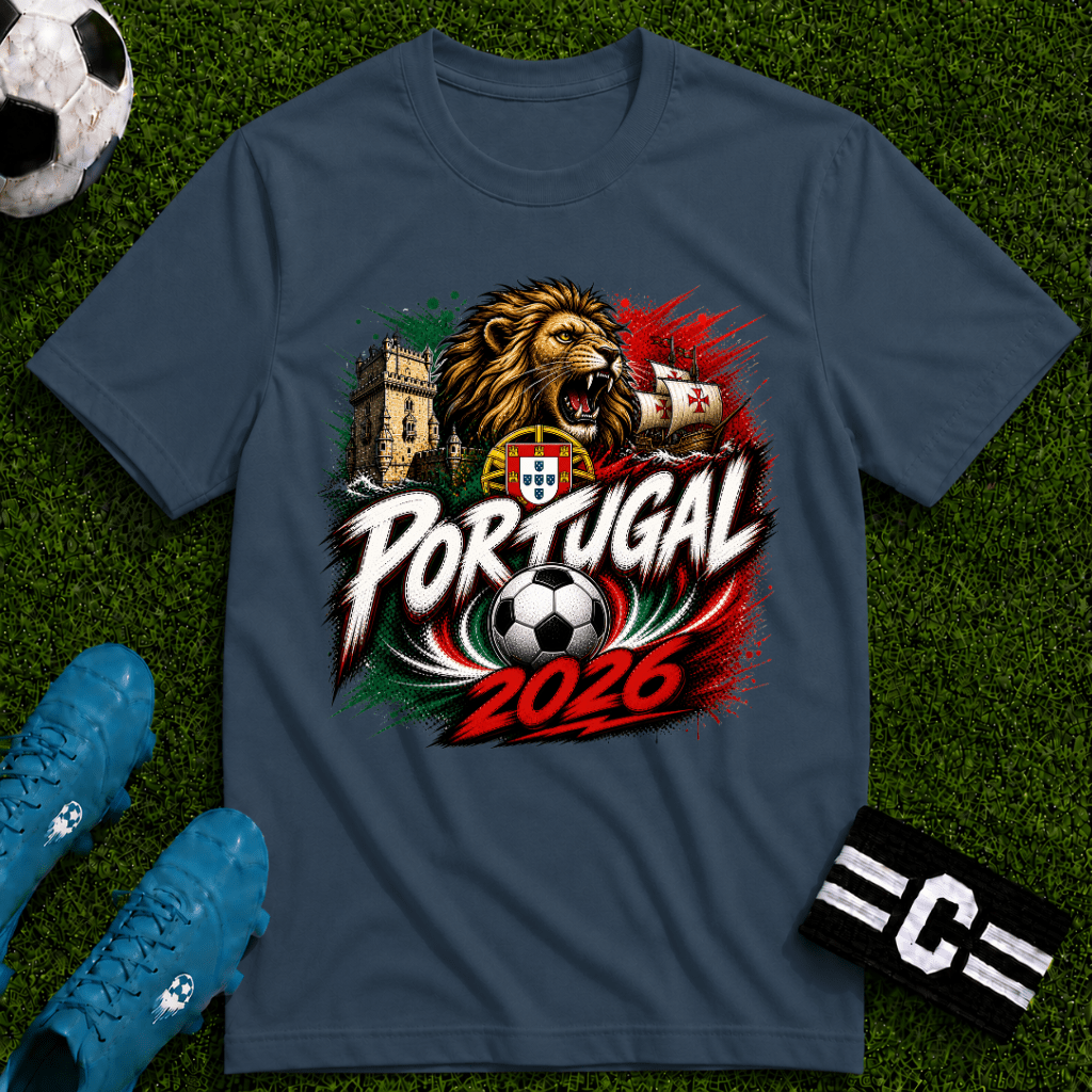 Portugal 2026 World Cup Graphic T-Shirt - soccer fan t-shirt | GoalRush Studio