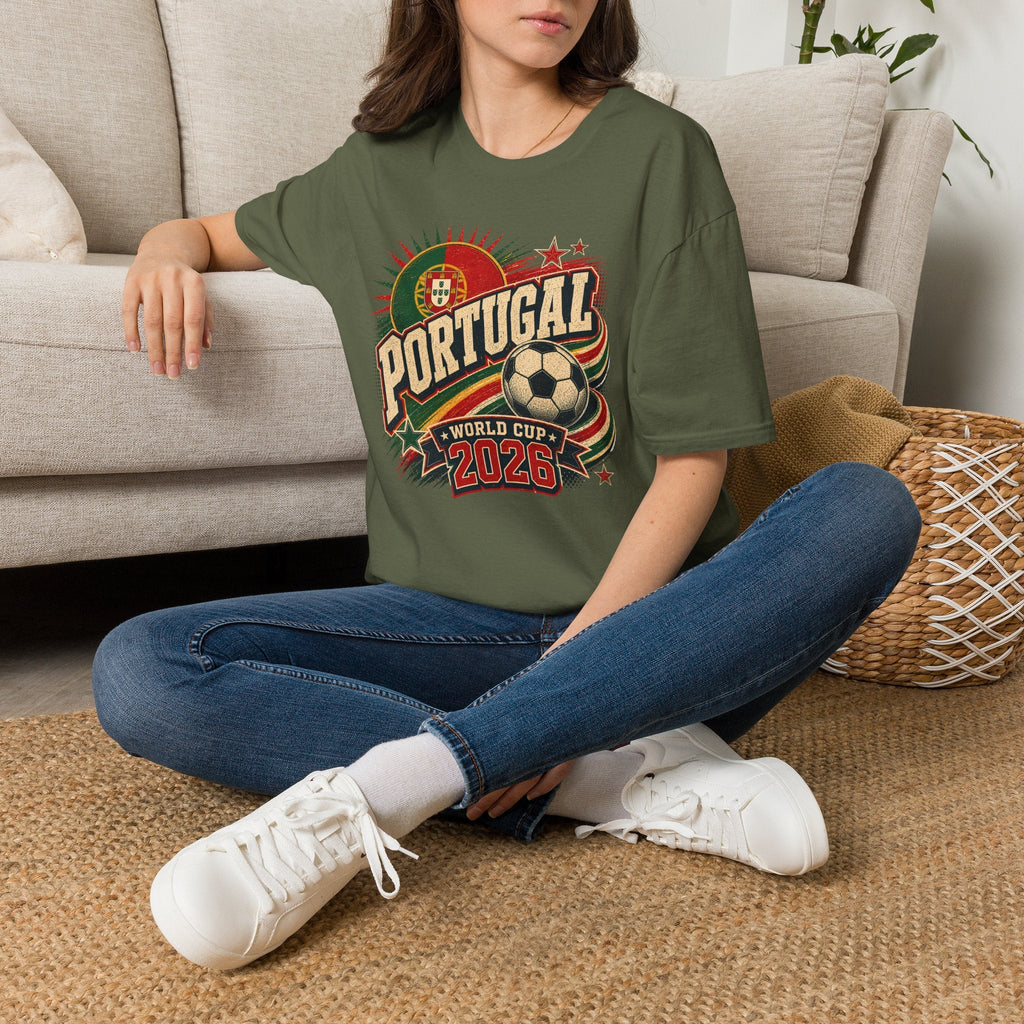 Portugal 2026 World Cup Retro T-Shirt - soccer fan t-shirt | GoalRush Studio