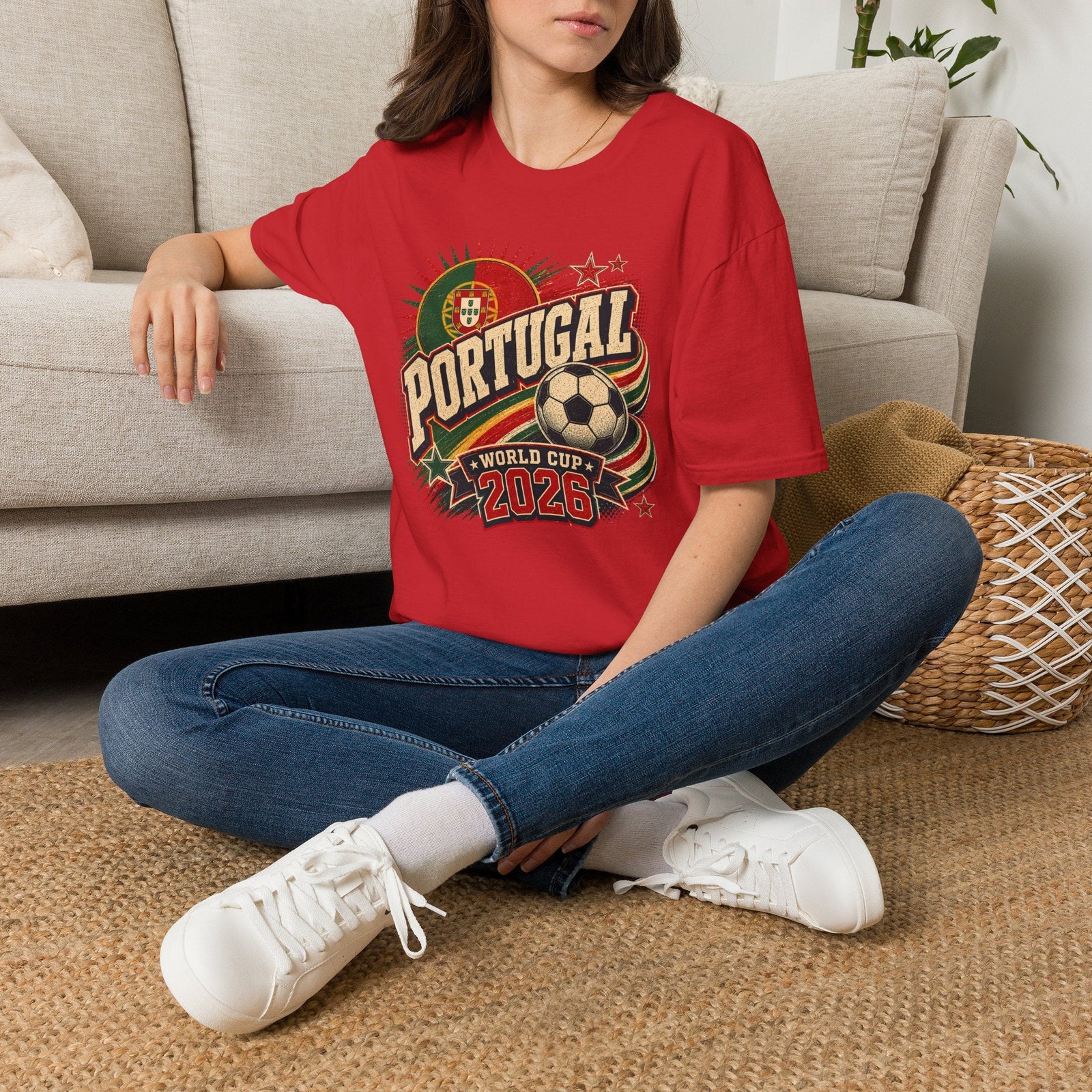Portugal 2026 World Cup Retro T-Shirt - soccer fan t-shirt | GoalRush Studio