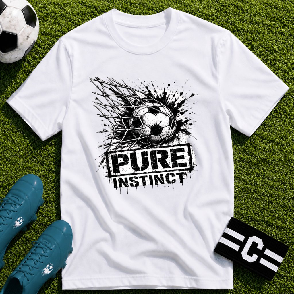 Pure Instinct Soccer T-Shirt - soccer fan t-shirt | GoalRush Studio