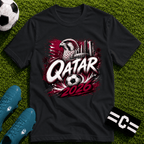 Qatar 2026 World Cup Graphic T-Shirt - soccer fan t-shirt | GoalRush Studio