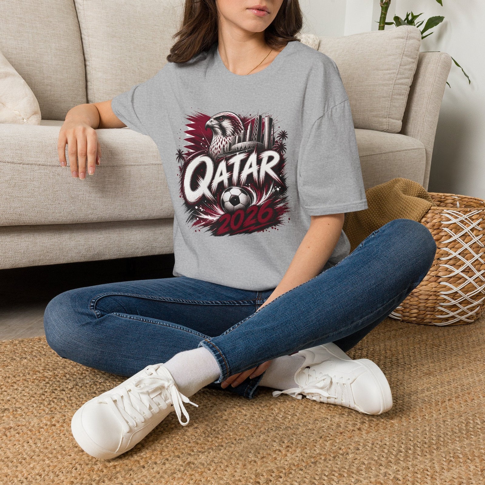 Qatar 2026 World Cup Graphic T-Shirt - soccer fan t-shirt | GoalRush Studio