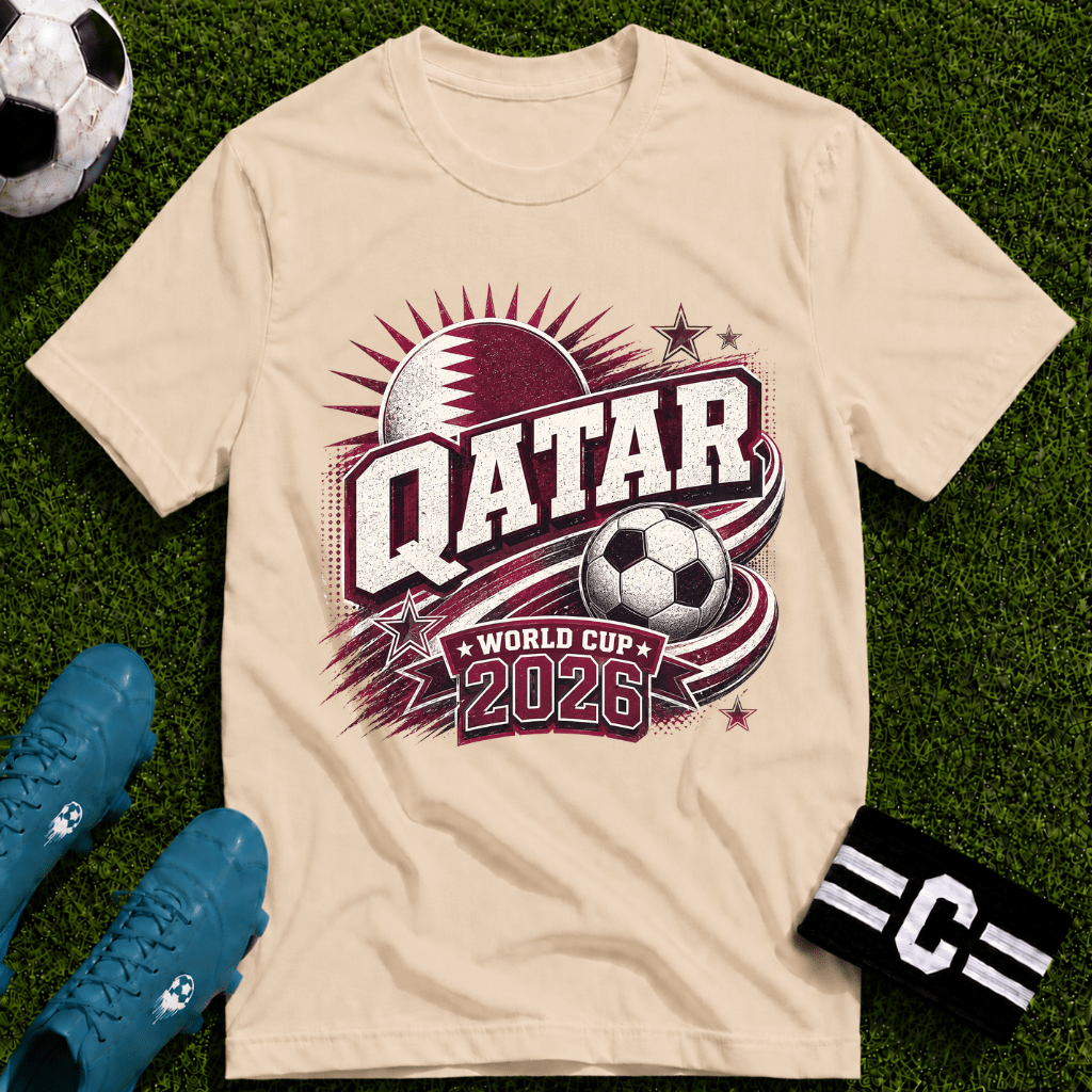 Qatar 2026 World Cup Retro T-Shirt - soccer fan t-shirt | GoalRush Studio