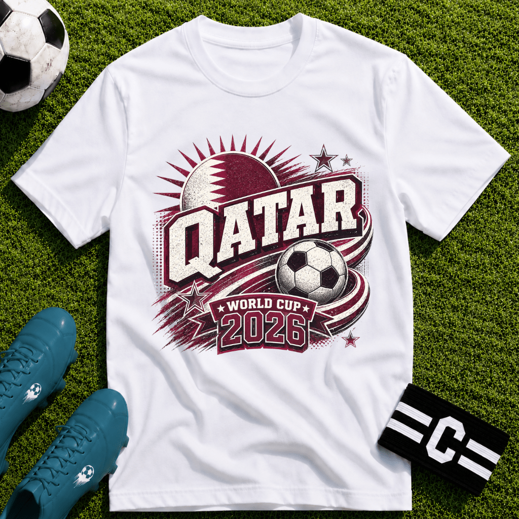 Qatar 2026 World Cup Retro T-Shirt - soccer fan t-shirt | GoalRush Studio