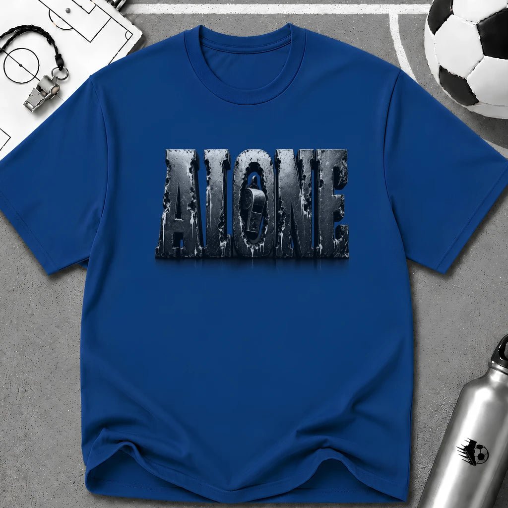 Referee Alone - 3D Typography T-Shirt - soccer fan t-shirt | GoalRush Studio