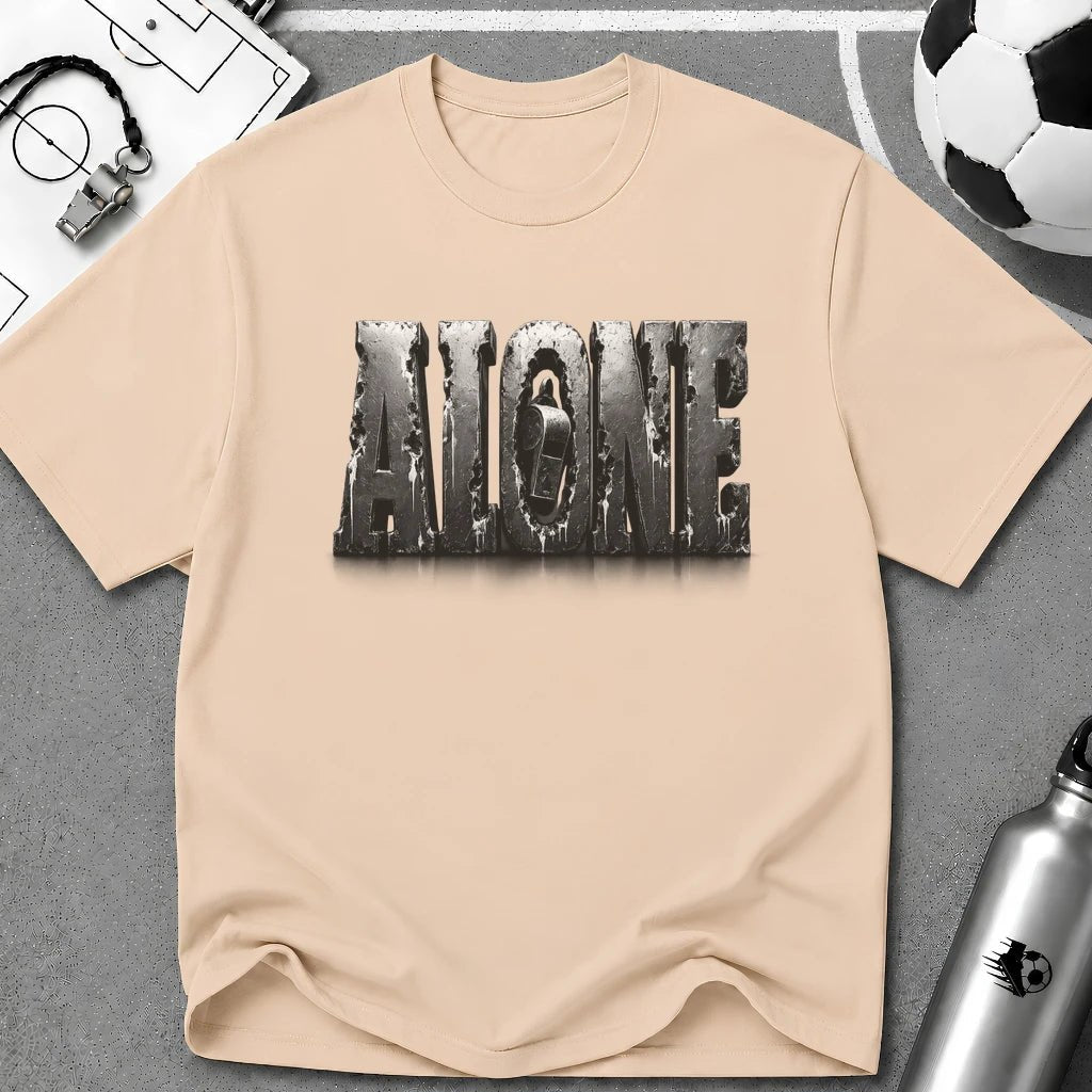 Referee Alone - 3D Typography T-Shirt - soccer fan t-shirt | GoalRush Studio