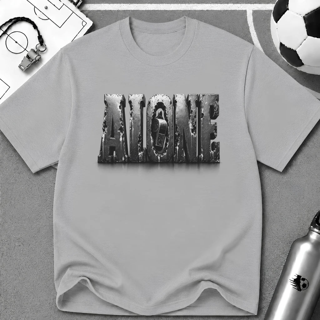 Referee Alone - 3D Typography T-Shirt - soccer fan t-shirt | GoalRush Studio