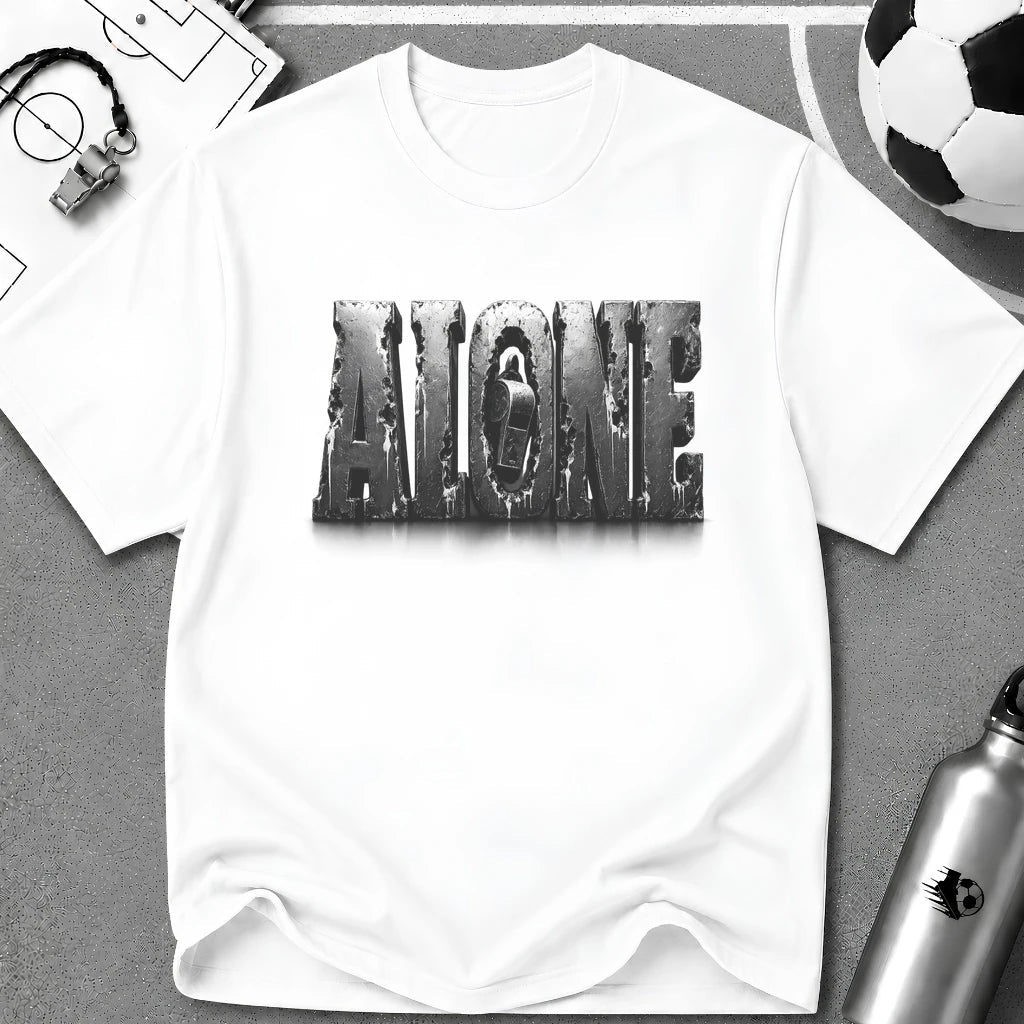 Referee Alone - 3D Typography T-Shirt - soccer fan t-shirt | GoalRush Studio