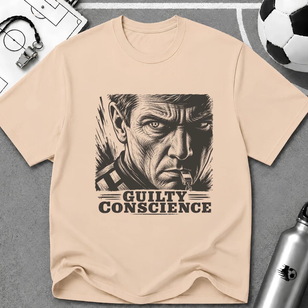 Referee Guilty Conscience T-Shirt - soccer fan t-shirt | GoalRush Studio
