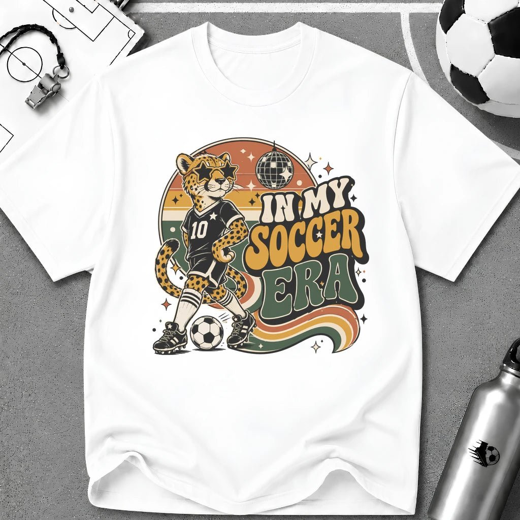 Retro Cheetah - In My Soccer Era T-Shirt - soccer fan t-shirt | GoalRush Studio