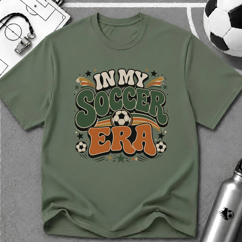 Retro Groovy - In My Soccer Era T-Shirt - soccer fan t-shirt | GoalRush Studio