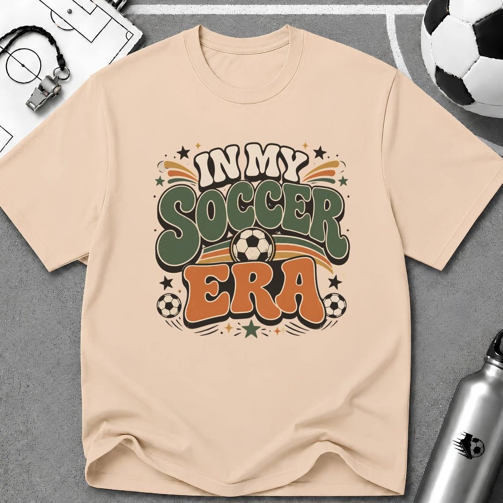Retro Groovy - In My Soccer Era T-Shirt - soccer fan t-shirt | GoalRush Studio