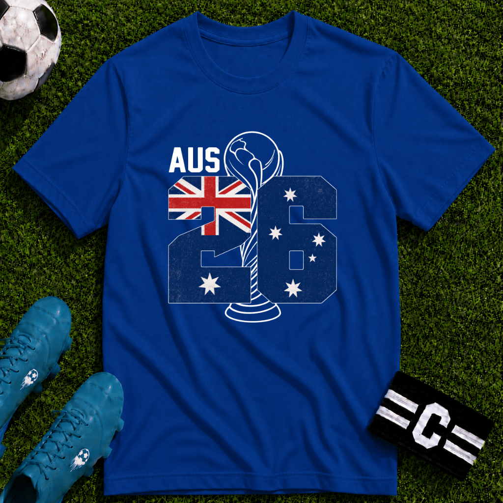 Round of 32 Australia Soccer Fan T-Shirt - soccer fan t-shirt | GoalRush Studio