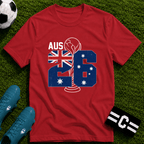 Round of 32 Australia Soccer Fan T-Shirt - soccer fan t-shirt | GoalRush Studio
