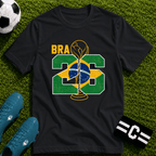 Round of 32 Brazil Soccer Fan T-Shirt - soccer fan t-shirt | GoalRush Studio