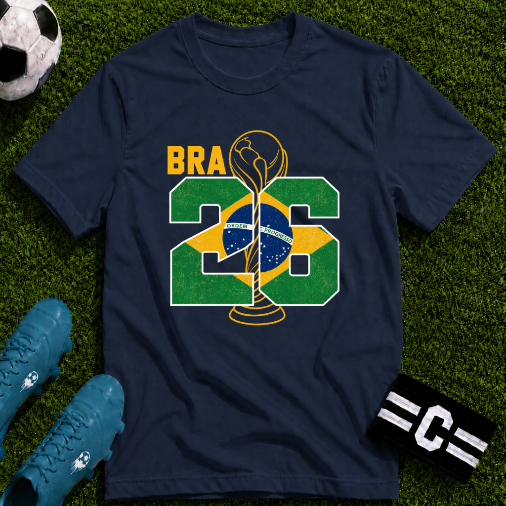 Round of 32 Brazil Soccer Fan T-Shirt - soccer fan t-shirt | GoalRush Studio