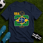 Round of 32 Brazil Soccer Fan T-Shirt - soccer fan t-shirt | GoalRush Studio