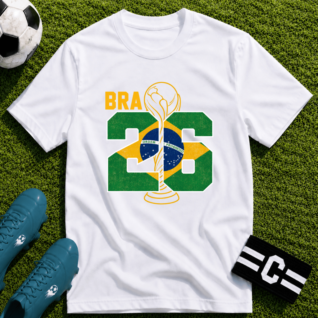 Round of 32 Brazil Soccer Fan T-Shirt - soccer fan t-shirt | GoalRush Studio