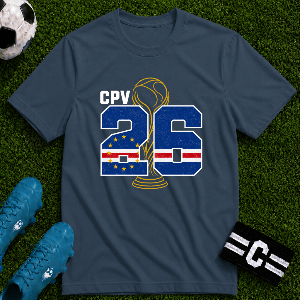 Round of 32 Cape Verde Soccer Fan T-Shirt - soccer fan t-shirt | GoalRush Studio